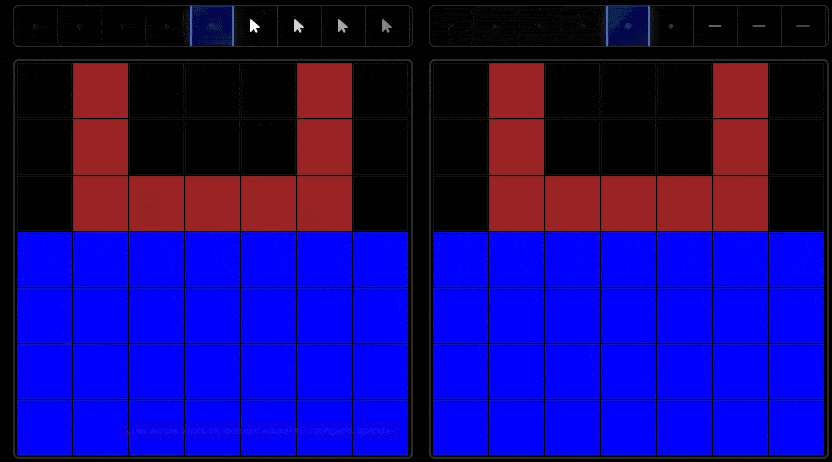 Distribution of human scores across all AutumnBench tasks