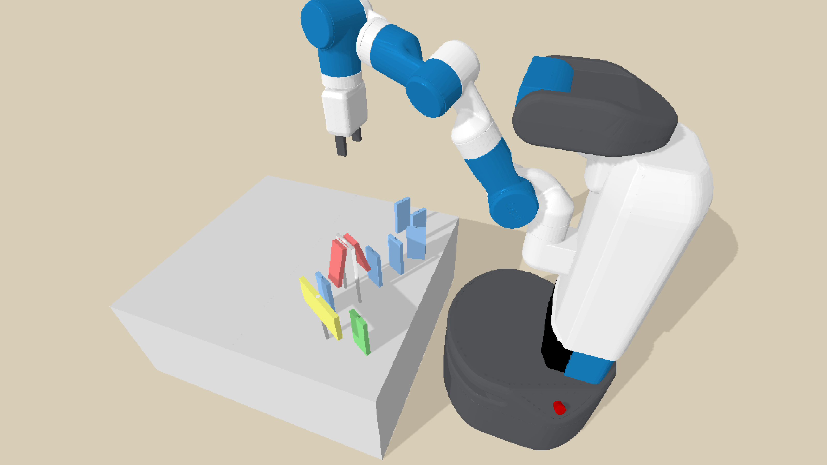 A robot reasoning about dynamic environments through abstract state and time